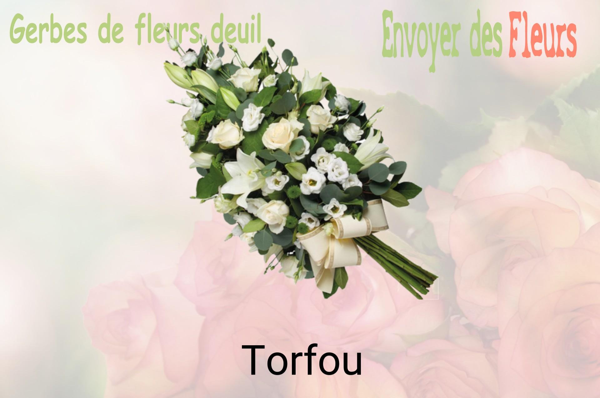 Gerbe de fleurs de deuil livrée à Torfou